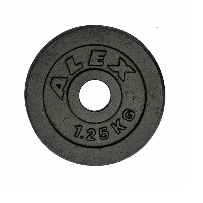 ALEX社製 BPBペイントプレート 1.25kg BPB-1.25 Φ28mmバーベルプレート