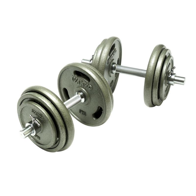 IVANKO 5kg ダンベル 2個セットシルバー IVANKO イヴァンコ 社製 SDIBPNEZ-40 20kg×2セット スクリューバー
