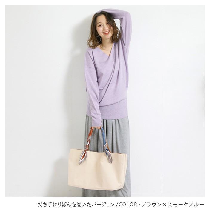 Gw特別半額sale リボンスカーフ付きビッグトートバッグ バッグ