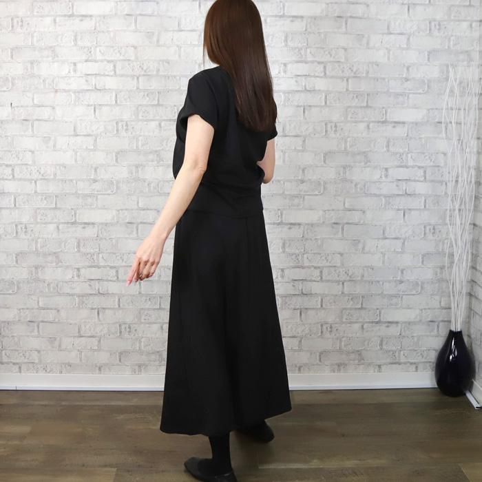トップス ロングスカート Aライン フレアスカート セットアップ 
