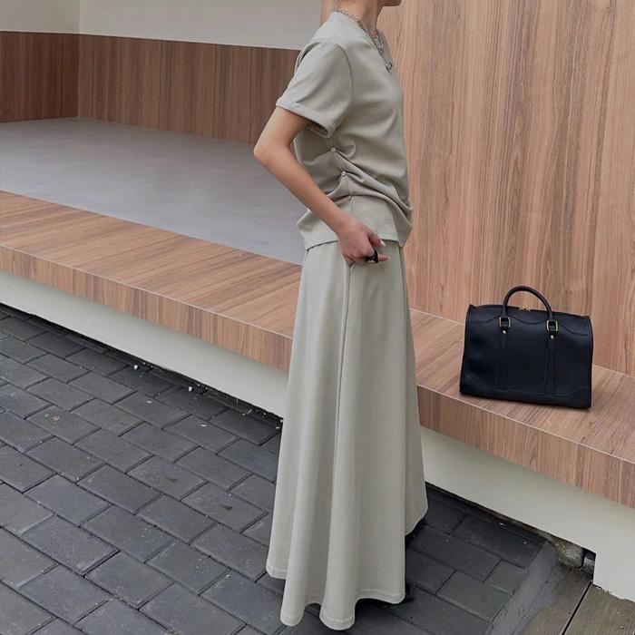トップス ロングスカート Aライン フレアスカート セットアップ トップス ロングスカート Aライン フレアスカート セットアップ