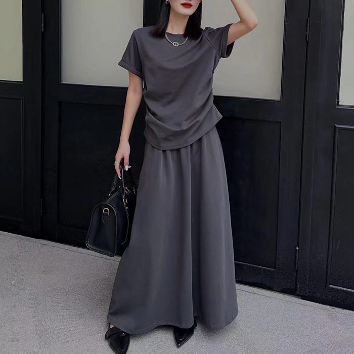 トップス ロングスカート Aライン フレアスカート セットアップ トップス ロングスカート Aライン フレアスカート セットアップ