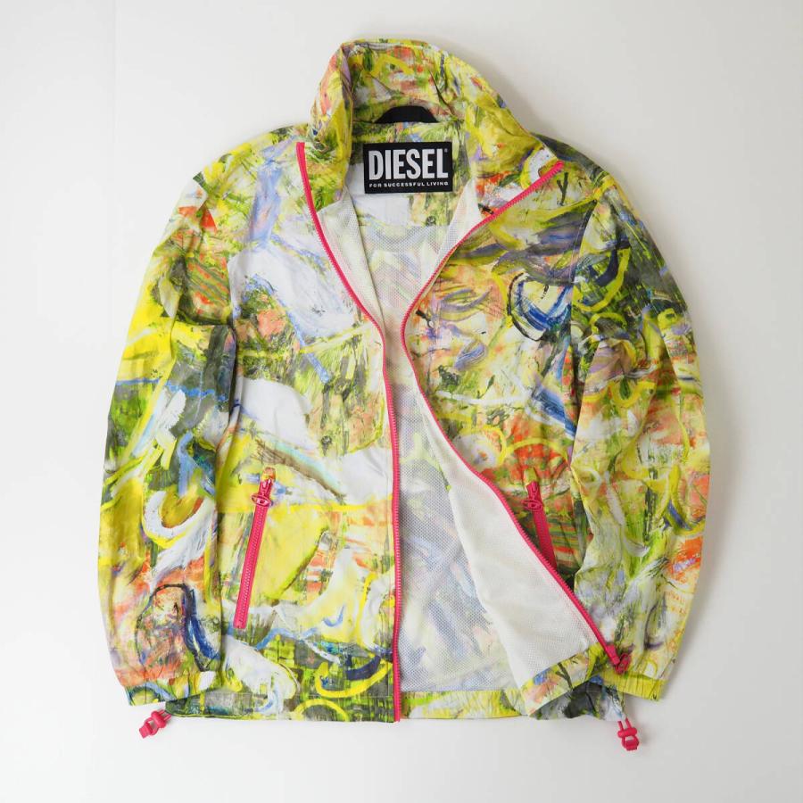 DIESEL（ディーゼル） J-WARREL-PRINT パッカブルフード ナイロン