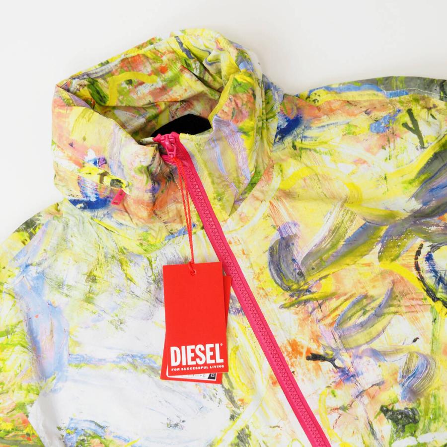 DIESEL（ディーゼル） J-WARREL-PRINT パッカブルフード ナイロン