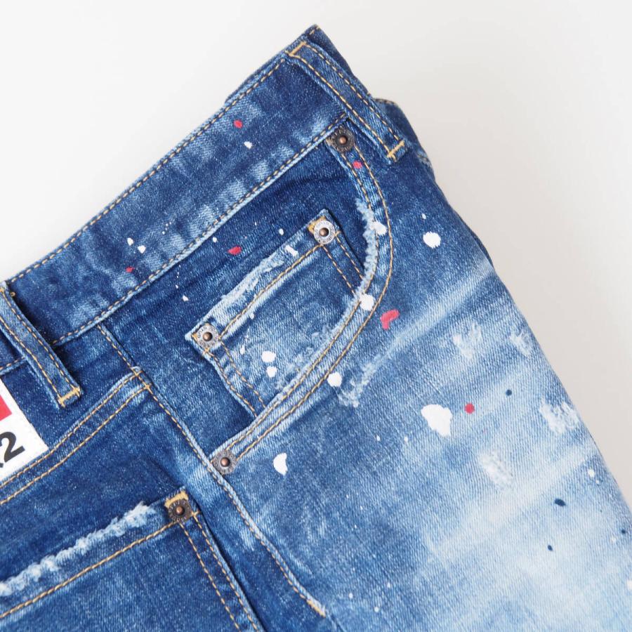 DSQUARED2 FLARE BOOTCUT JEAN ペイント加工 デニム DSQUARED2 ディースクエアード S74LB1384 FLARE BOOTCUT JEAN