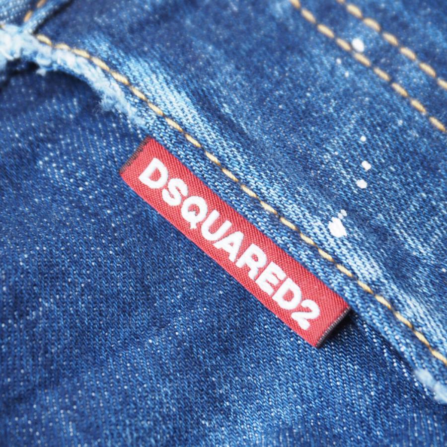 DSQUARED2 ディースクエアード S74LB1384 FLARE BOOTCUT JEAN ペイント