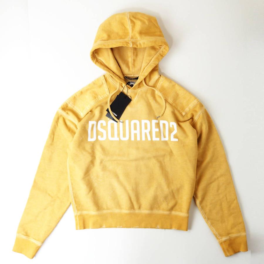 DSQUARED2 S74GU0736 ヴィンテージ加工 ロゴ スウェットパーカー DSQUARED2 ディースクエアード S74GU0736 ヴィンテージ加工 ロゴ