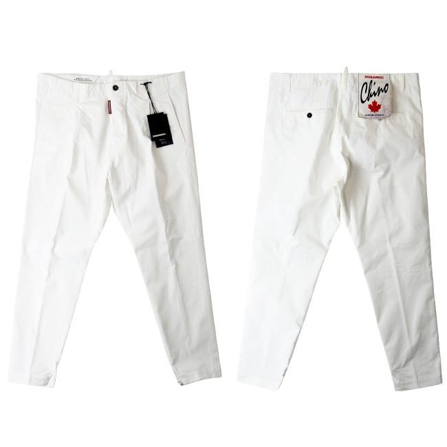 DSQUARED2 ホワイトチノパンツ 48 DSQUARED2 ホワイトチノパンツ 48 - メルカリ
