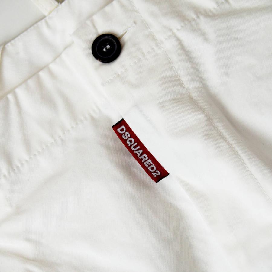 DSQUARED2 ホワイトチノパンツ 48 DSQUARED2 ディースクエアード Super Light New Dan スリム