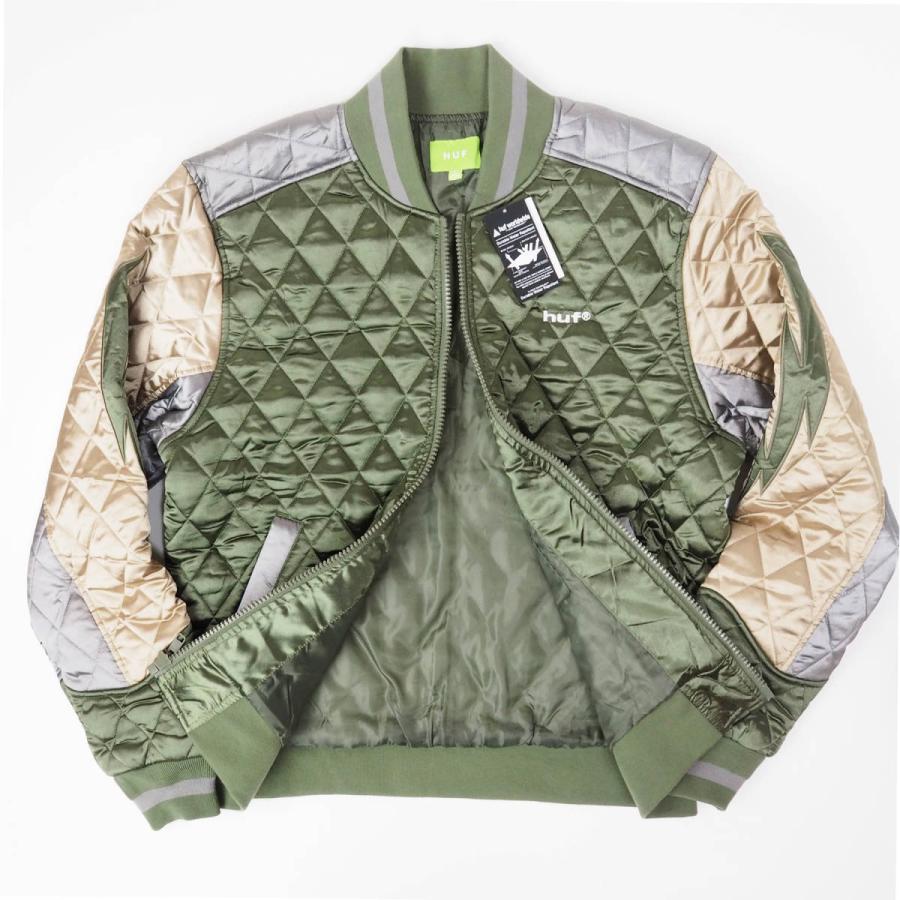 HUF ハフ ロゴ キルティングジャケット スカジャン スタジャン 