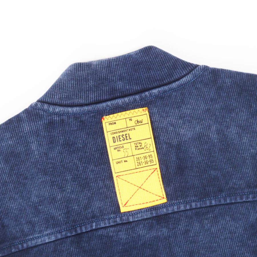 DIESEL ディーセル S-GINNET メンズ ウォッシュ加工 MA-1 ジップアップ 