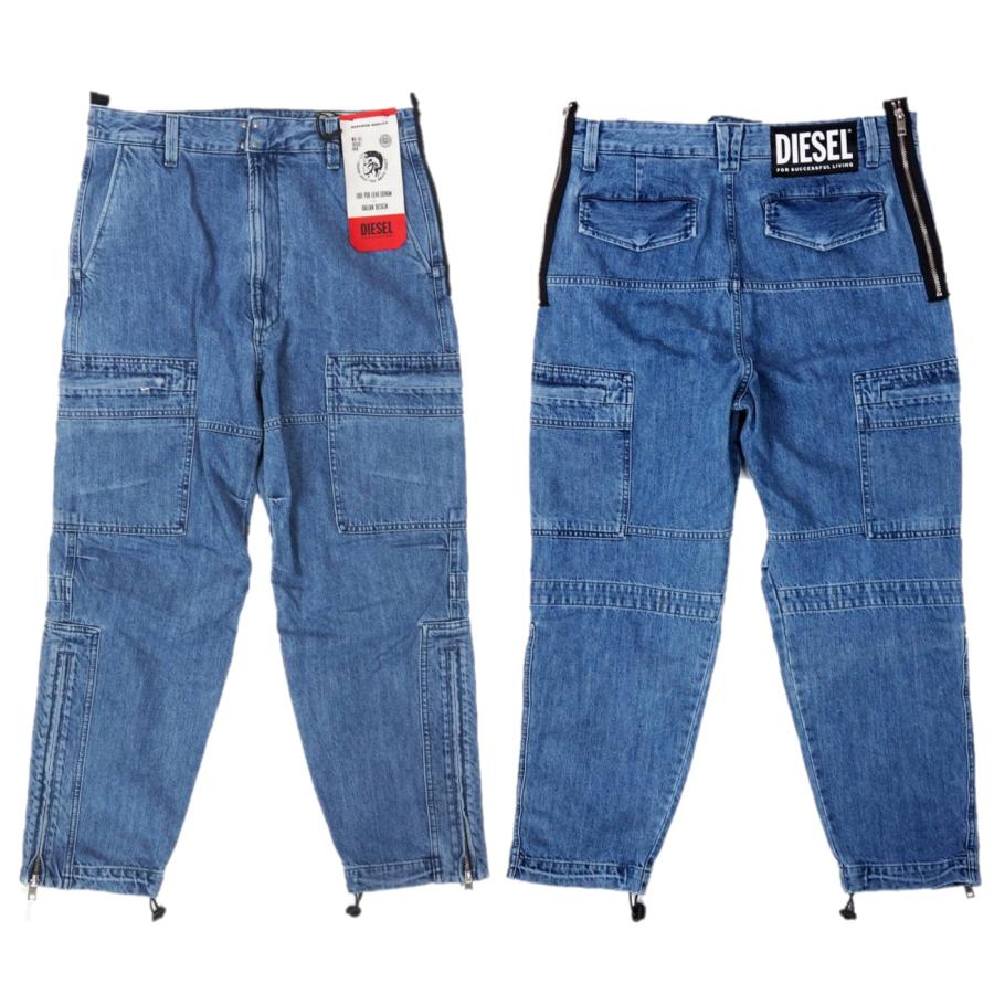 DIESEL ディーゼル D-LUKS 009CL メンズ ワイドシルエット デニム 