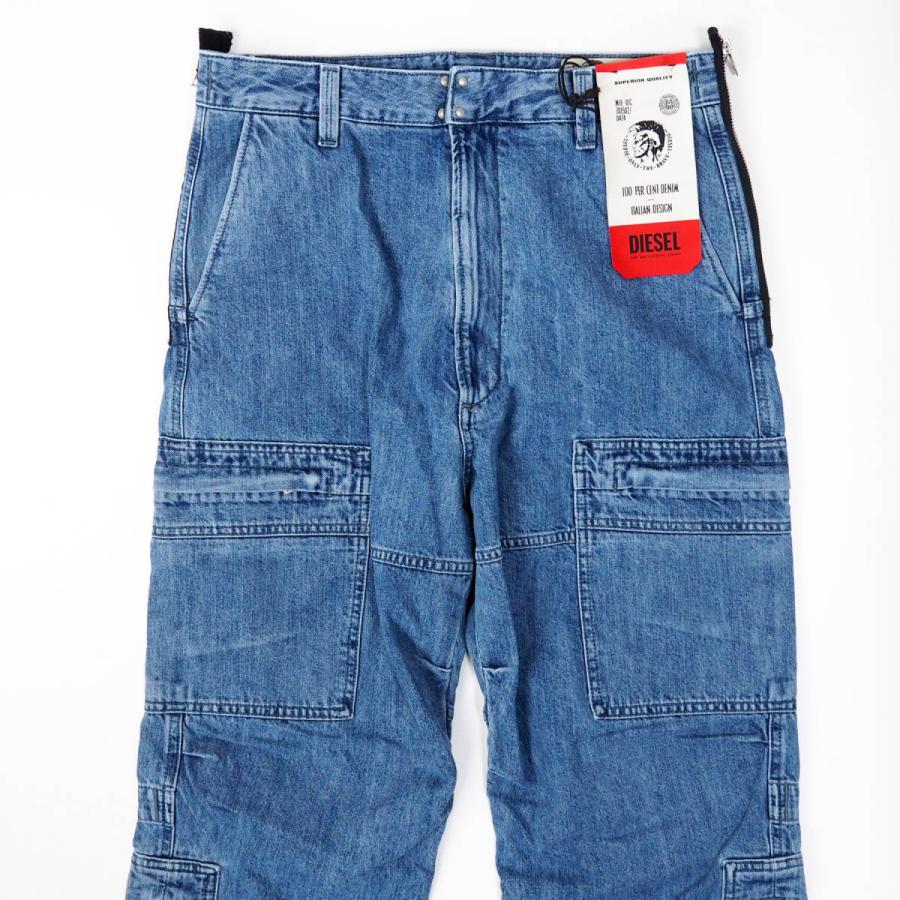 2024新作】ディーゼル Diesel デニム ワイドシルエットジョグジーンズ