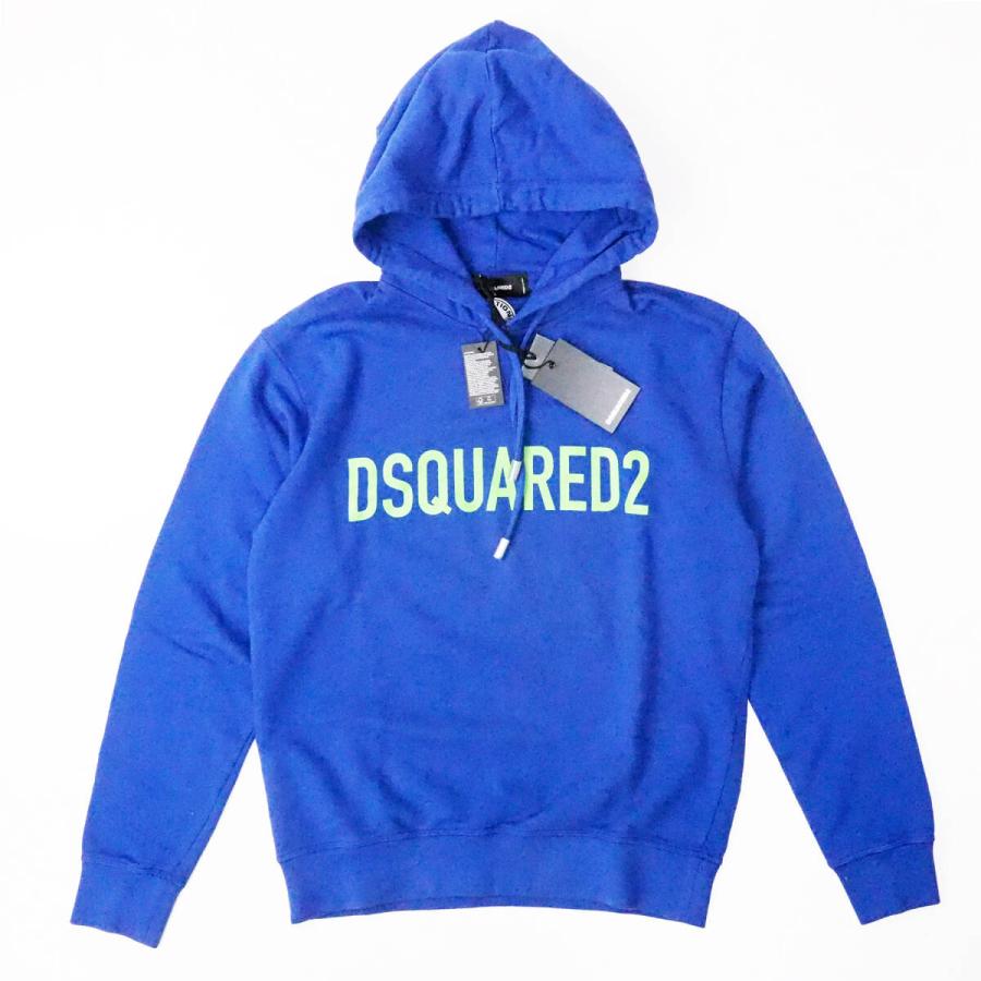 DSQUARED2 ディースクエアード ネオンカラー ロゴ スウェット パーカー