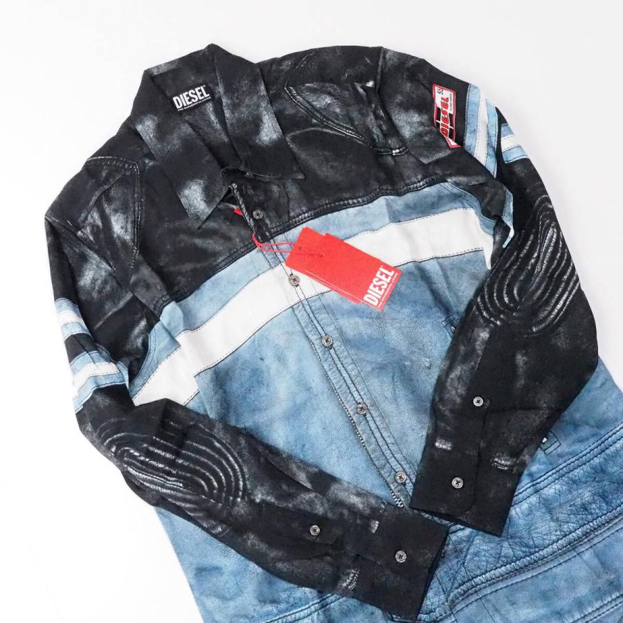 DIESEL ディーゼル S-Umbe-G トロンプルイユプリント 総柄 長袖 DIESEL ディーゼル S-Umbe-G トロンプルイユプリント 総柄 長袖