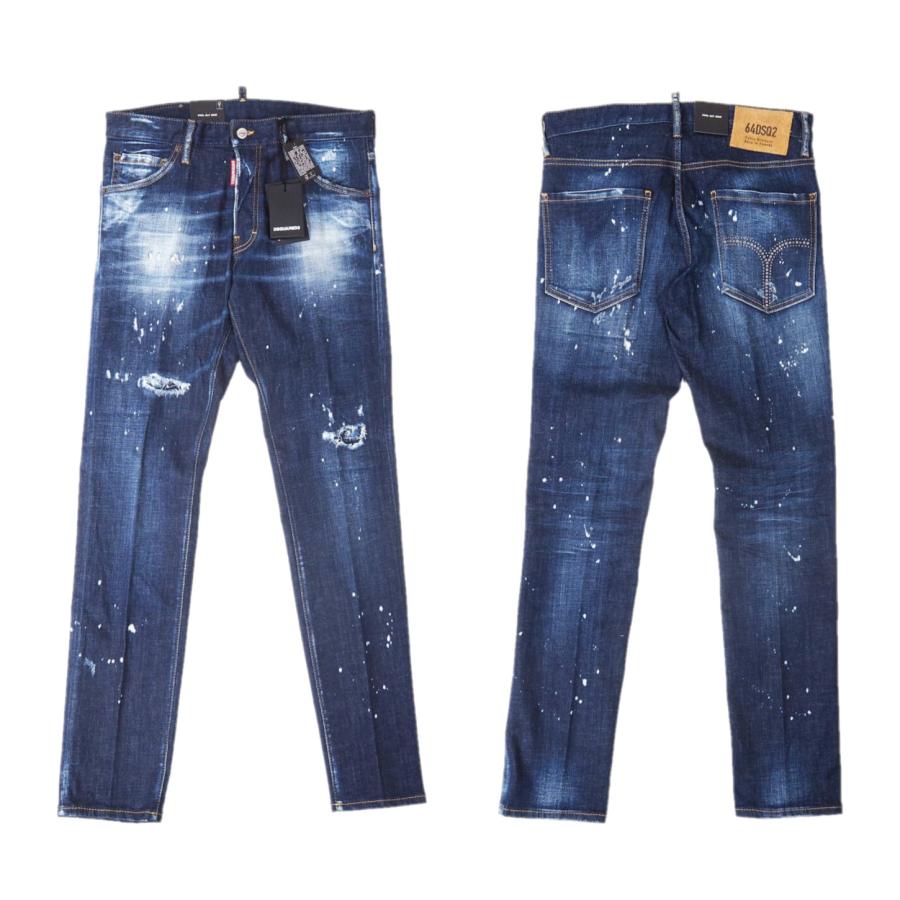 DSQUARED2 ディースクエアード S74LB1233 COOLGUY スタッズ＆ペイント 