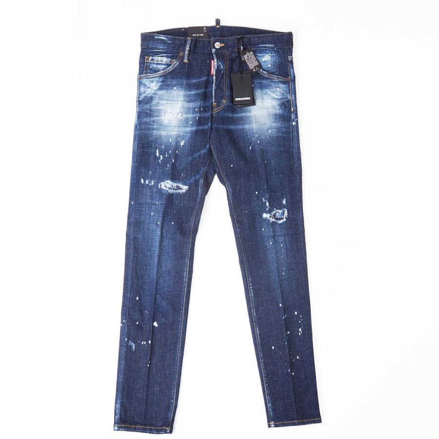 DSQUARED2 ディースクエアード S74LB1233 COOLGUY スタッズ＆ペイント 