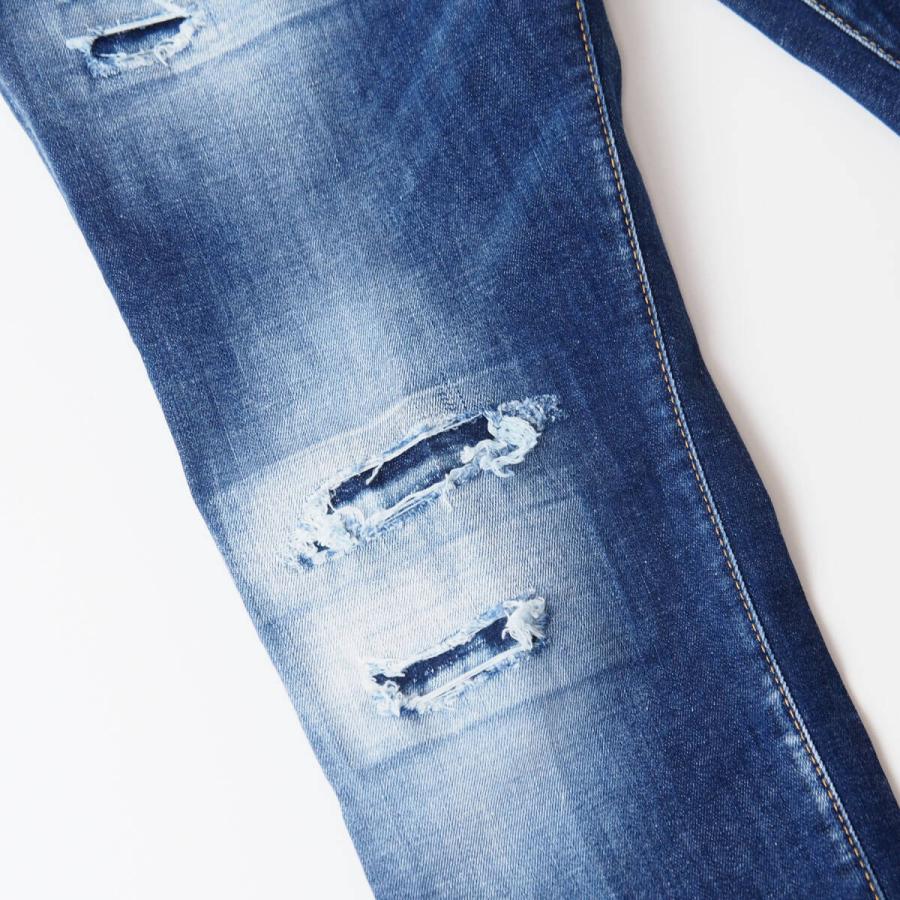 DSQUARED2 ヴィンテージ　ダメージデニム 48 グレー Dsquared2 ディースクエアード デニム グレー ダメージ加工