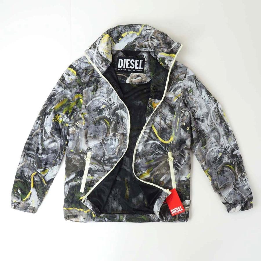 DIESEL ディーゼル J-WARREL-PRINT パッカブルフード ナイロン