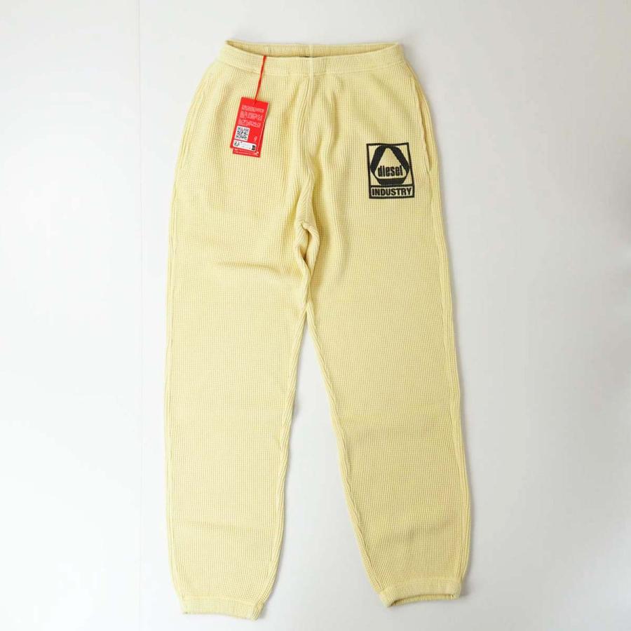 新品アウトレット DIESEL ディーゼル P-MARK-WAFFLE ワッフルロゴ スウェットパンツ イエロー_1