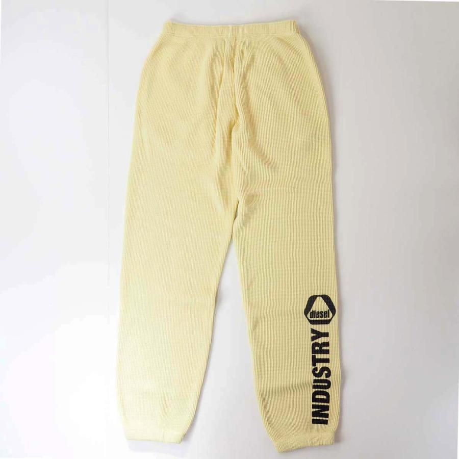 新品アウトレット DIESEL ディーゼル P-MARK-WAFFLE ワッフルロゴ スウェットパンツ イエロー_2
