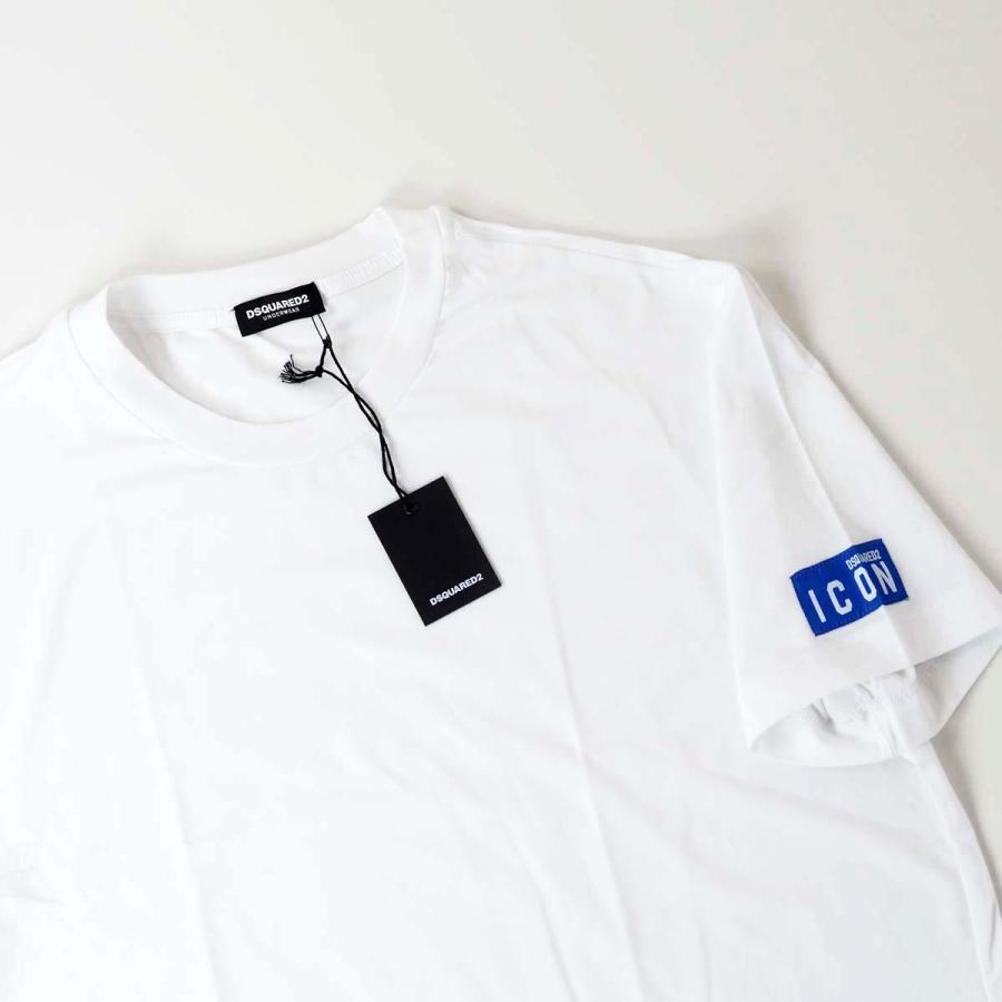 DSQUARED2（ディースクエアード） ICON ロゴ ストレッチ 半袖 Tシャツ