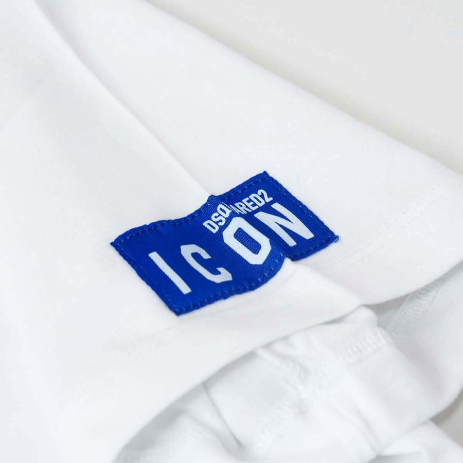 DSQUARED2（ディースクエアード） ICON ロゴ ストレッチ 半袖 Tシャツ
