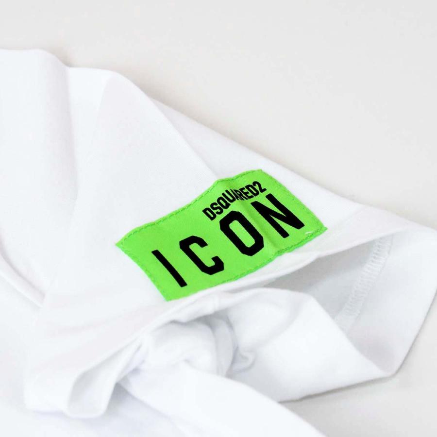 DSQUARED2 ディースクエアード Tシャツ M〜Lサイズ ICONロゴ DSQUARED2（ディースクエアード） ICON ロゴ ストレッチ 半袖 Tシャツ