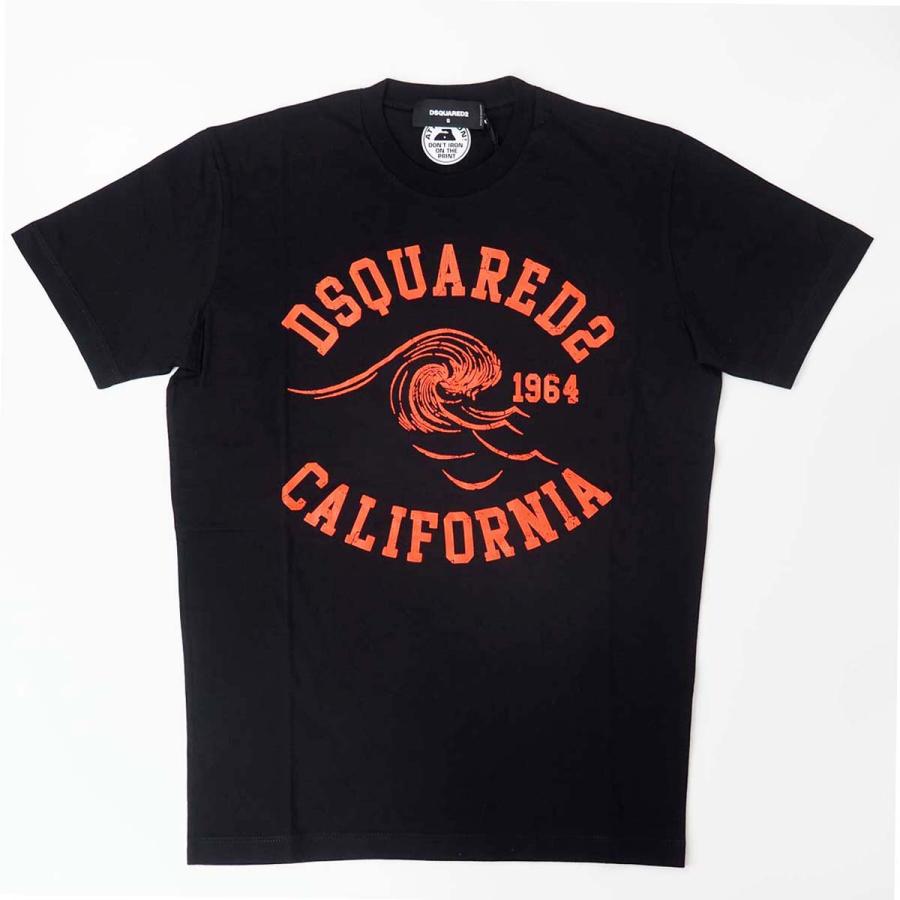 DSQUARED2 S74GD1087 ヴィンテージ サーフ プリント 半袖Tシャツ DSQUARED2 ディースクエアード S74GD1087 ヴィンテージ サーフ