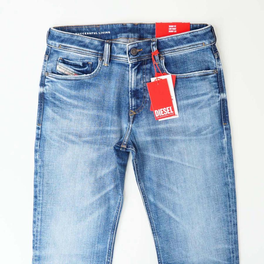 DIESEL（ディーゼル） SLEENKER 09H68 メンズ ダメージ加工 ストレッチ