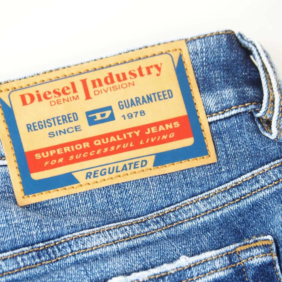 DIESEL（ディーゼル） SLEENKER 09H68 メンズ ダメージ加工 ストレッチ
