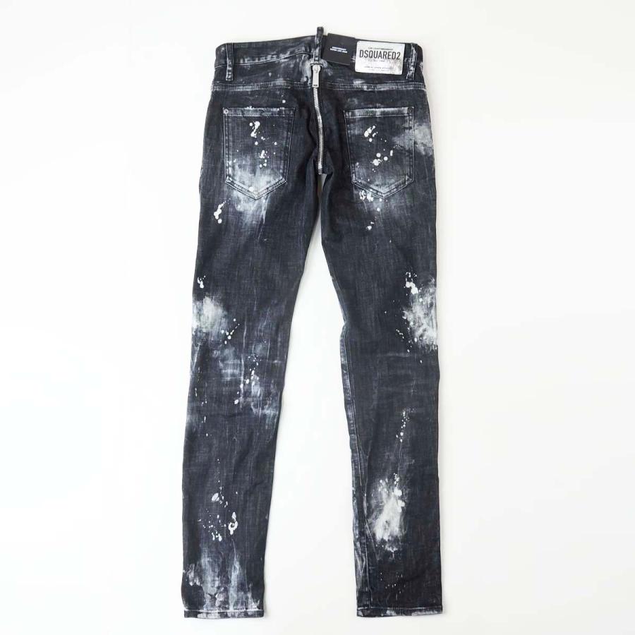 DSQUARED2 ディースクエアード S71LB1282 ペイント ウォッシュ加工 ストレッチ スキニー デニムの画像