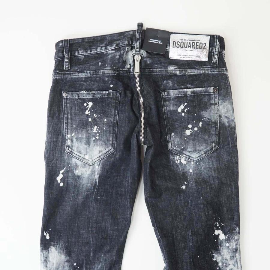 DSQUARED2 ディースクエアード S71LB1282 ペイント ウォッシュ加工 ストレッチ スキニー デニムの画像