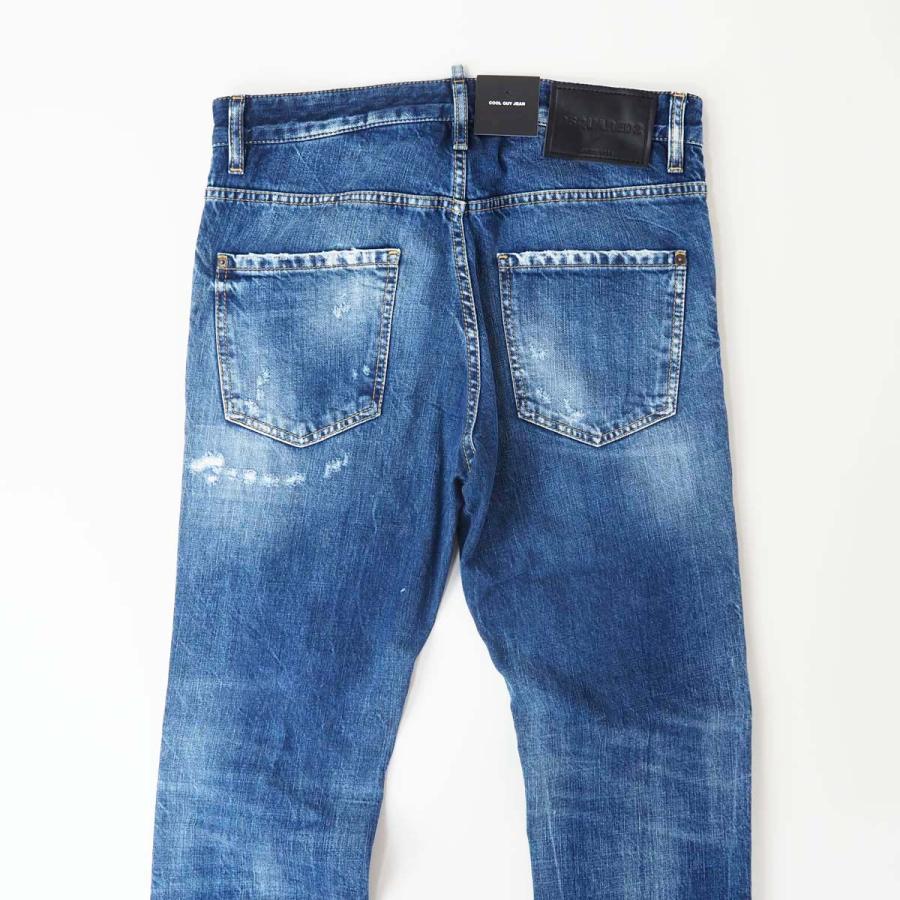 ルナリー　DSQUARED2 ダメージ加工 デニムパンツ DSQUARED2 ディースクエアード S74LB1436 COOLGUY メンズ