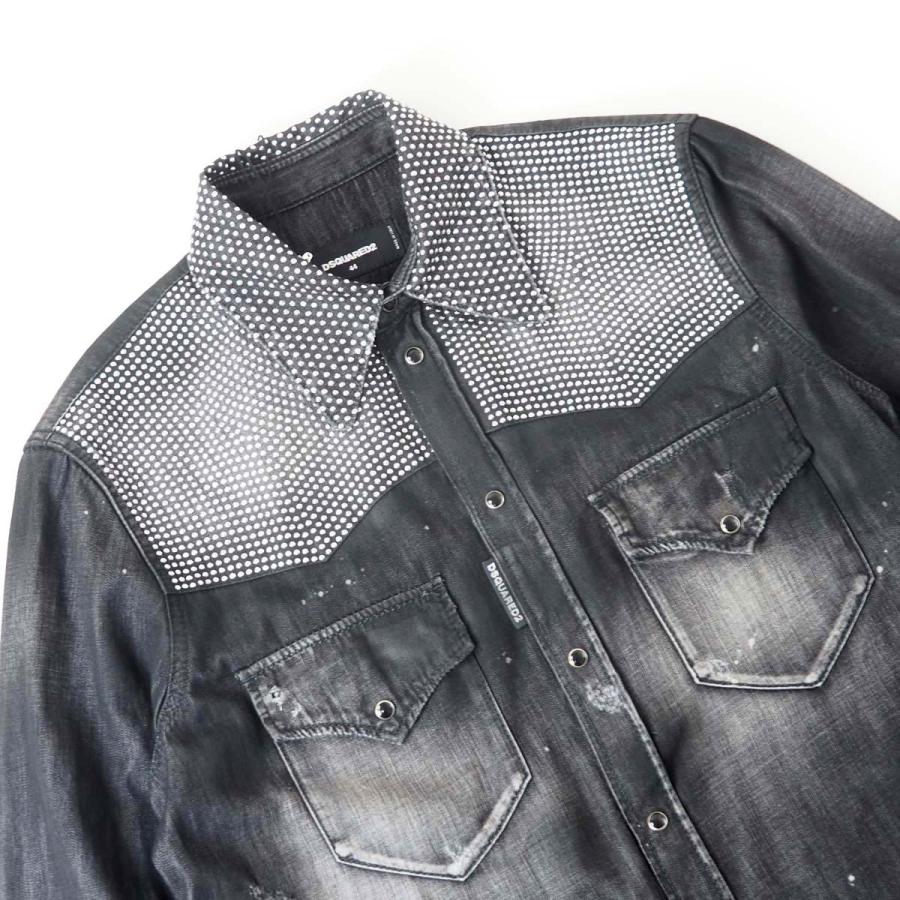 DSQUARED2（ディースクエアード） S71DM0700 ダメージ加工 スタッズ 