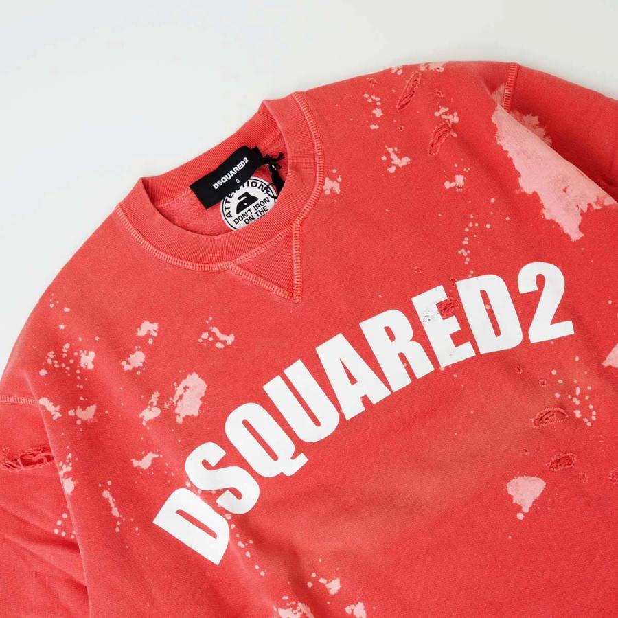 DSQUARED2（ディースクエアード） S74GU0677 ダメージ加工 スウェット