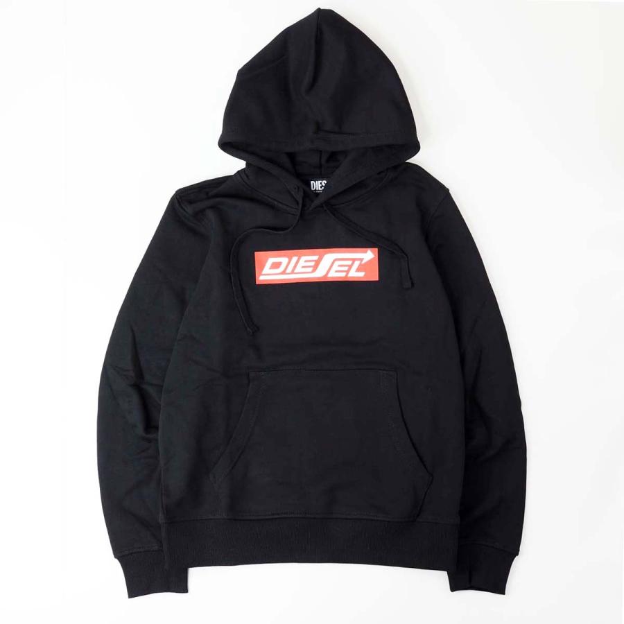 DIESEL サイドロゴテープパーカー新品未使用 DIESEL（ディーゼル） フード ロゴ テープ フルジップ パーカー