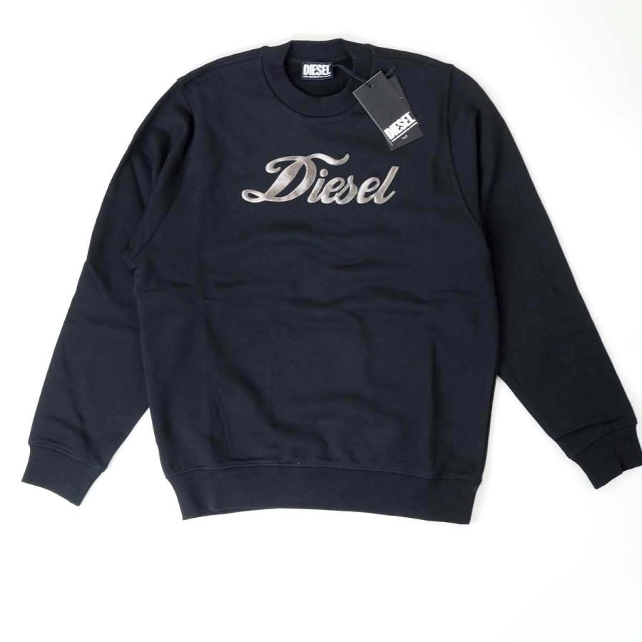 DIESEL Dロゴ スウェット　ブラック DIESEL（ディーゼル） レディース ユニセックス メタリック ロゴ