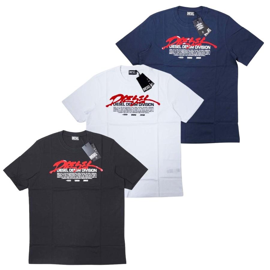 新品Mサイズ ディーゼル ブランドロゴ半袖Tシャツ DIESEL DIESEL（ディーゼル） メンズ グラフィック ロゴ プリント クルー