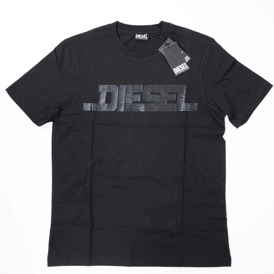 DIESEL（ディーゼル） メンズ ワントーン ロゴ プリント クルーネック