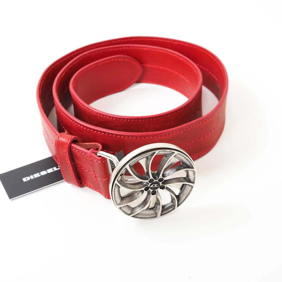 DIESEL（ディーゼル） B-WHEEL メンズ レザー ベルト ホイール