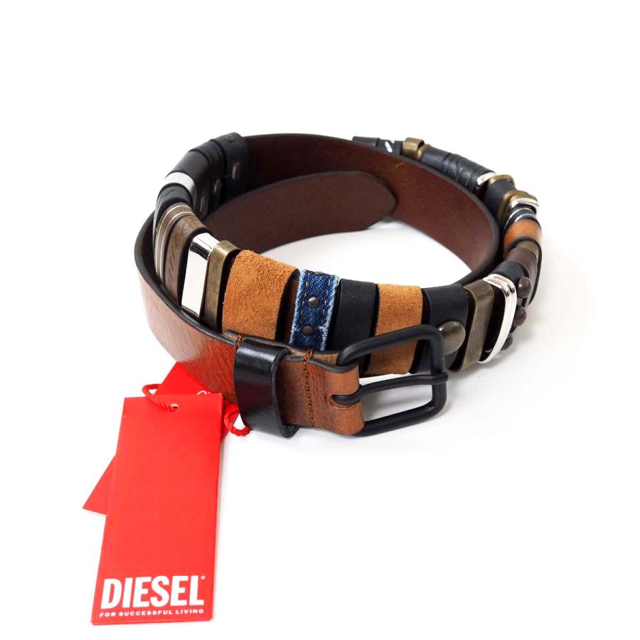 DIESEL（ディーゼル） 本革 マルチデザイン ヴィンテージ レザーベルト