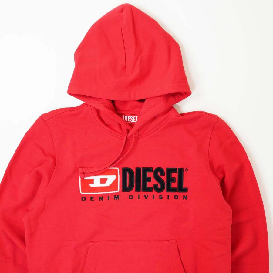 DIESEL（ディーゼル） S-GINN-HOOD-DIV FELPA メンズ ロゴ プリント