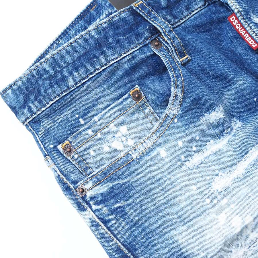 DSQUARED2 ダメージ加工ストレートジーンズ DSQUARED2（ディースクエアード） DSQUARED2 Bro Jeans S71LB1464