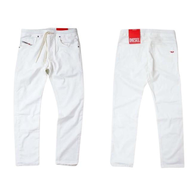 DIESEL ジョグジーンズ KROOLEY ホワイトストレッチデニム 着用少 DIESEL（ディーゼル） JOGGJEANS D-KROOLEY 068HV ストレッチ デニム