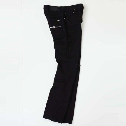 AMIRI（アミリ） メンズ ダメージ クラッシュ加工 MA刺繍 ブラック