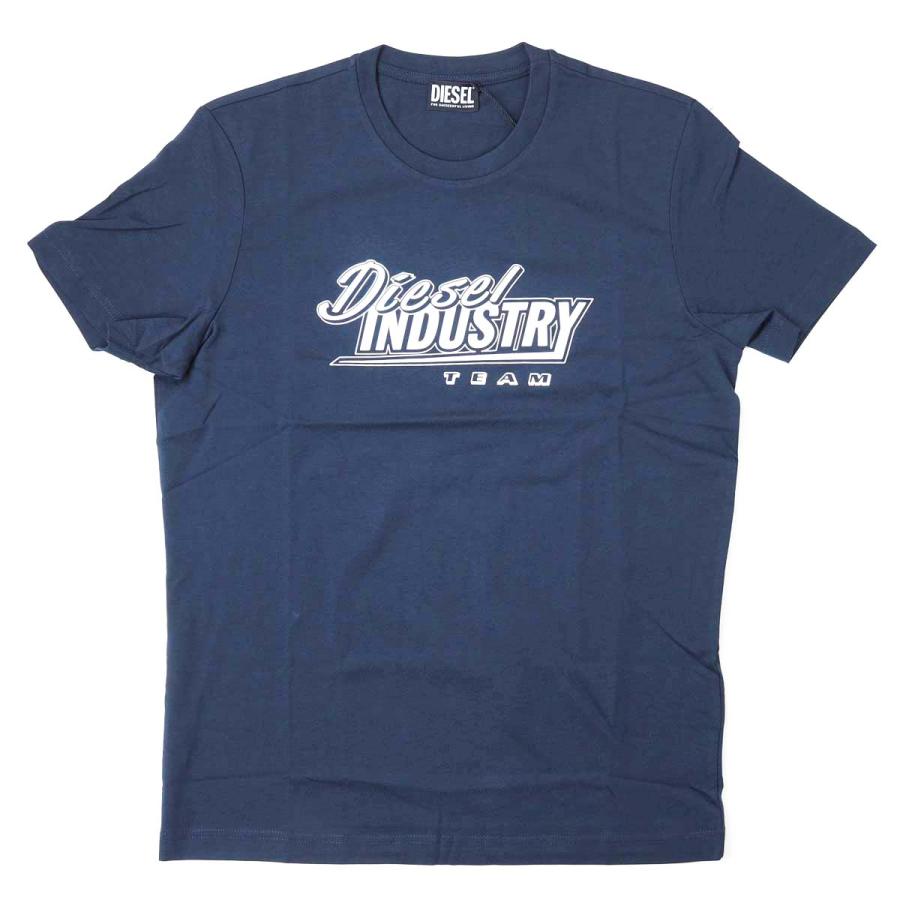 DIESEL（ディーゼル） メンズ INDUSTRY ロゴ プリント 半袖 Tシャツ