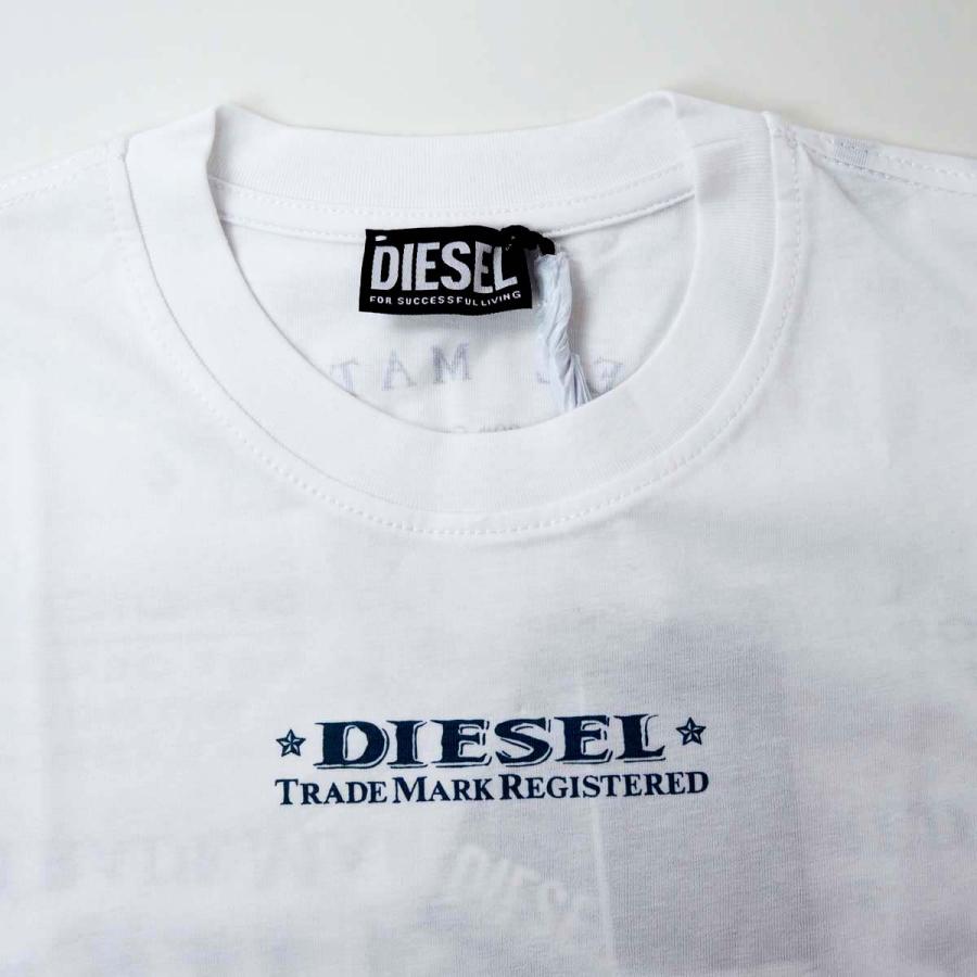 DIESEL ディーゼル T-JUST-L4 メンズ バック ロゴ プリント 半袖 Tシャツ | DIESEL | 04