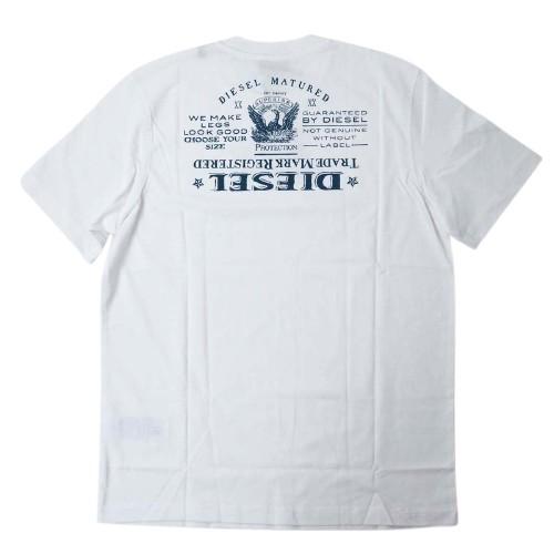 DIESEL ディーゼル T-JUST-L4 メンズ バック ロゴ プリント 半袖 Tシャツ | DIESEL | 01