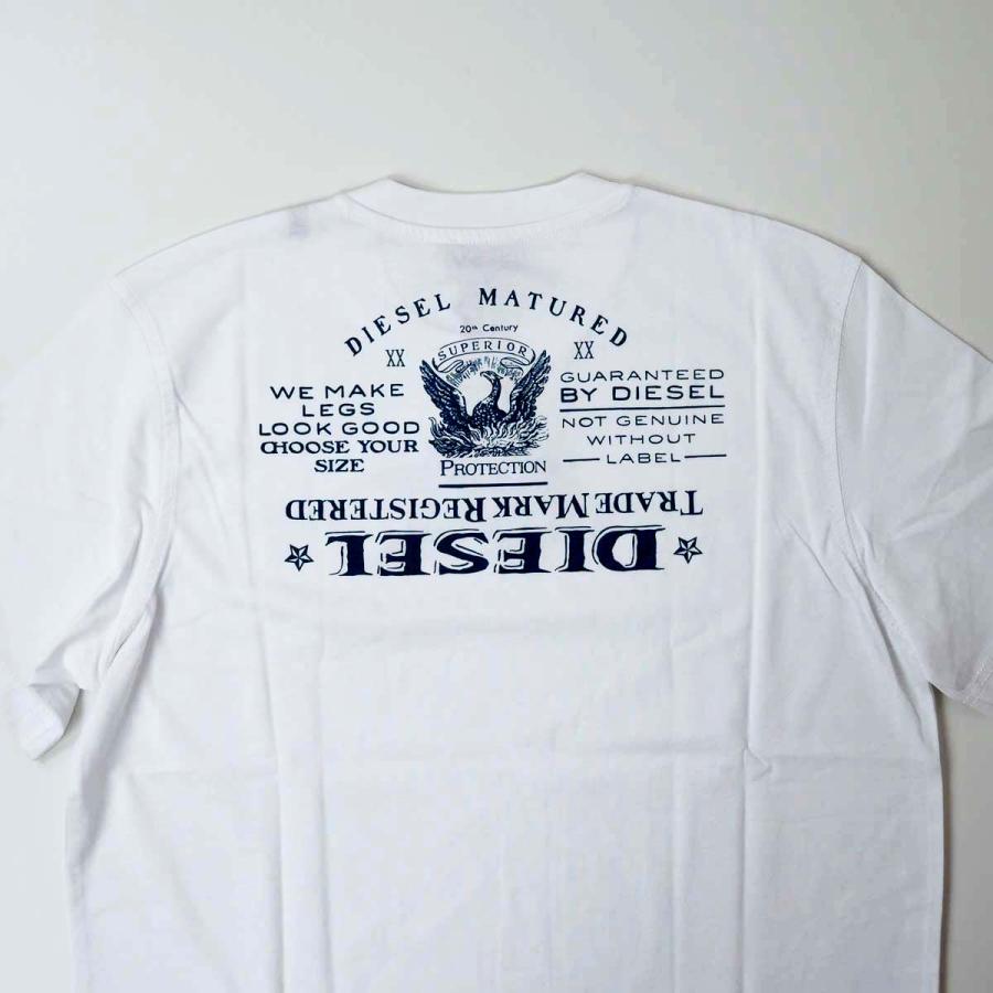 DIESEL ディーゼル T-JUST-L4 メンズ バック ロゴ プリント 半袖 Tシャツ | DIESEL | 03